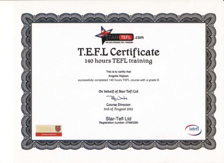 Buy TEF Certificate